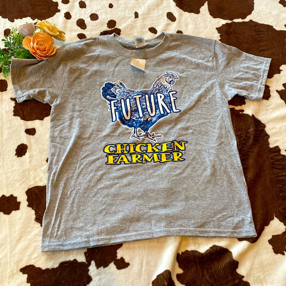 Kids TSU tshirt (Future Chicken Farmer)